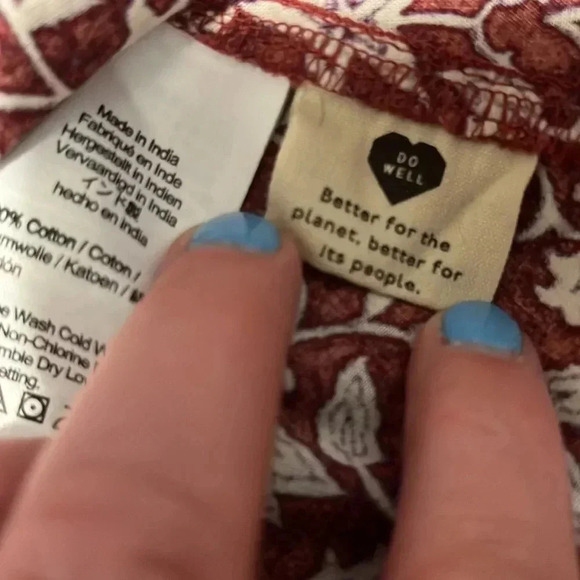 Madewell Flutter Sleeve Wrap Mini Dress Batik Vines - Picture 10 of 11